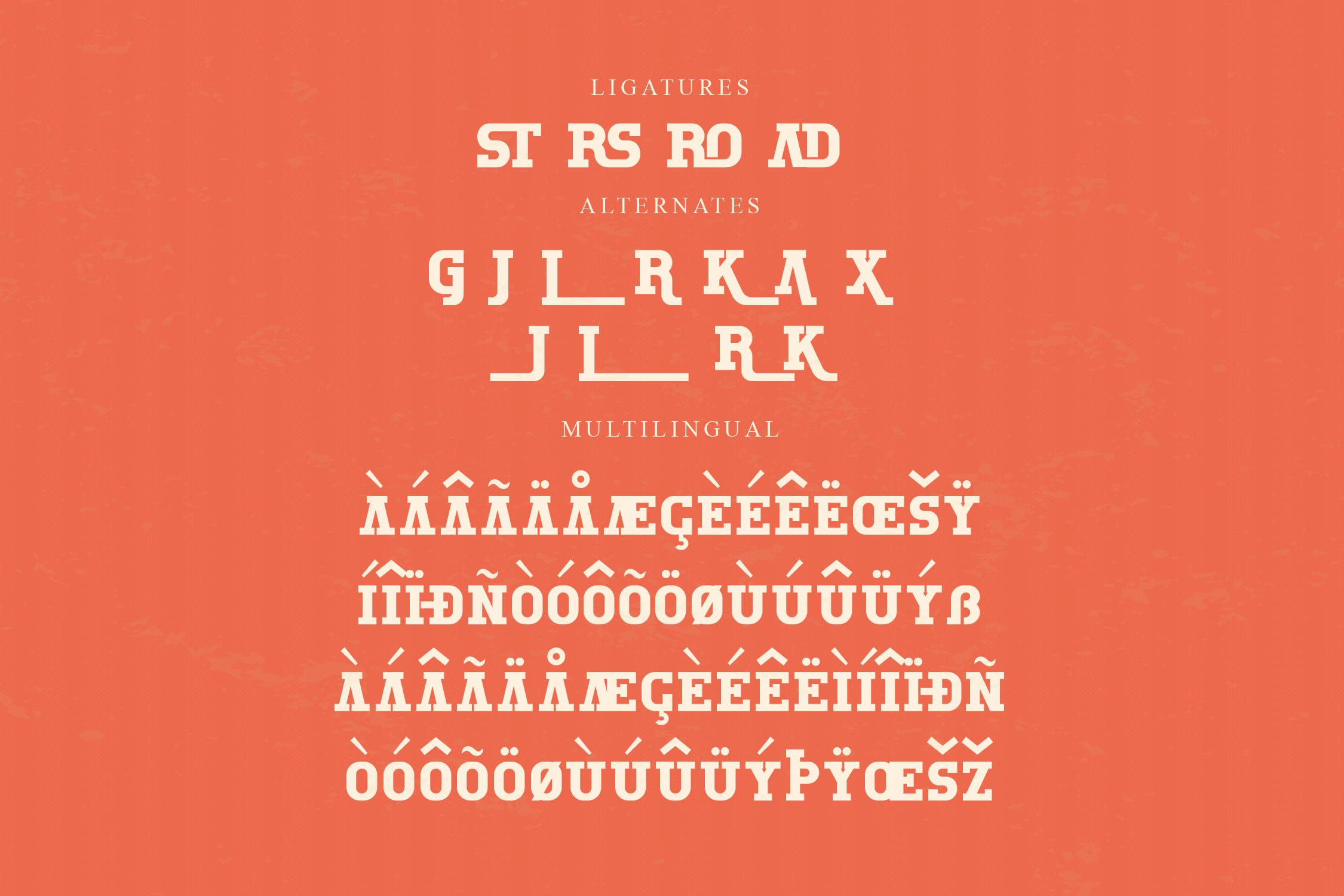 优雅海报品牌标识设计无衬线英文字体 Rextro Old School Font LS_img_2