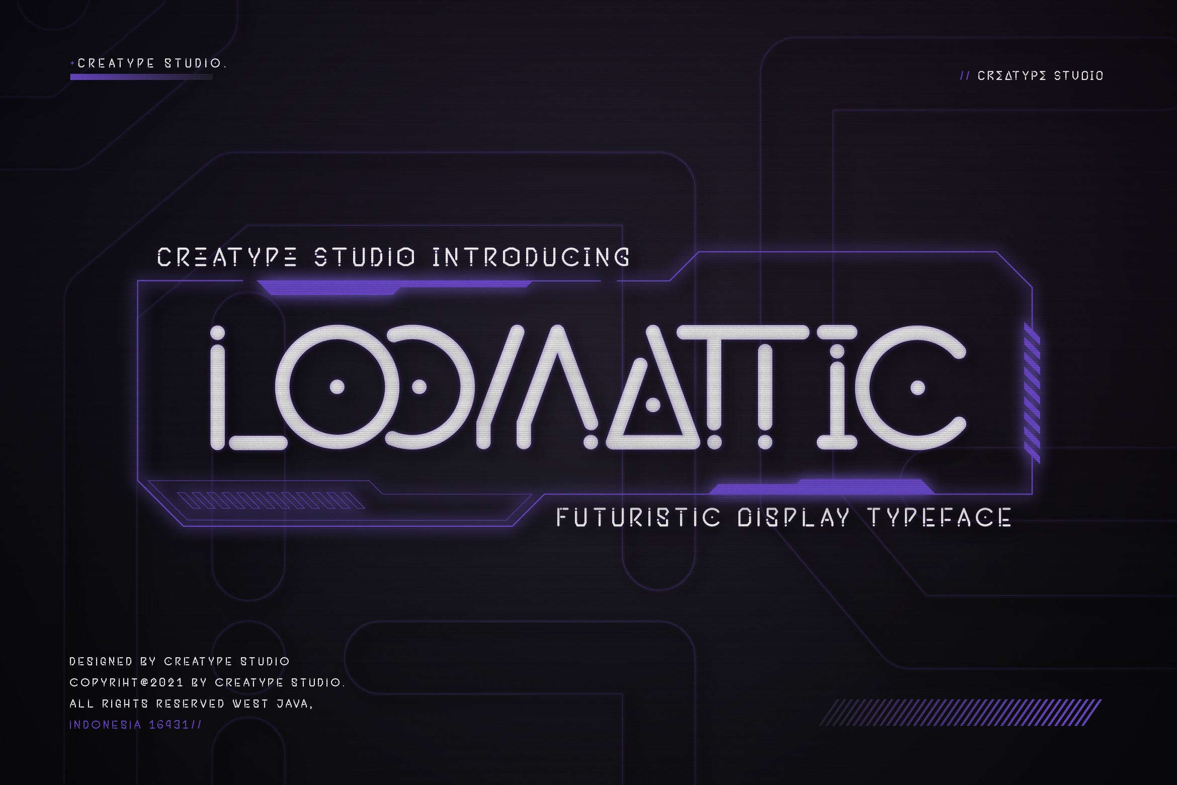 现代品牌婚礼包装设计装饰性英文字体 Loomattic Futuristic Business Font_img_2