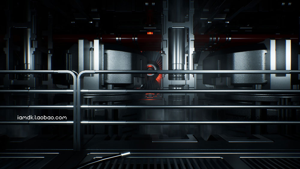 UE模型 炫酷未来科幻飞船战舰内部设计装饰效果图素材 Unreal Engine – Modular Sci-Fi Interior II_img_2