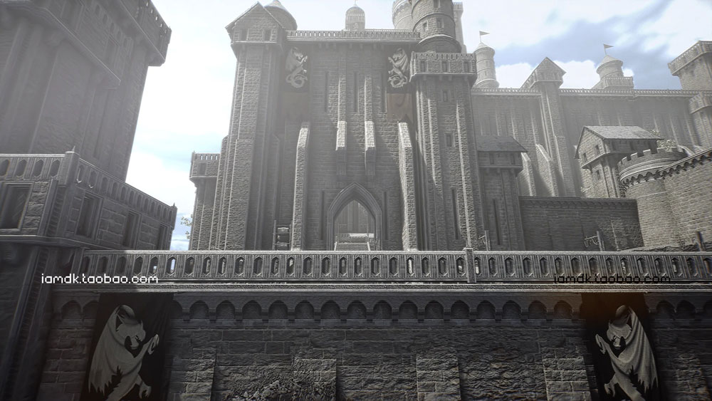 UE模型 中世纪欧风城市小镇村庄城堡场景3D设计素材 Unreal Engine – Modular Medieval Castle_img_2