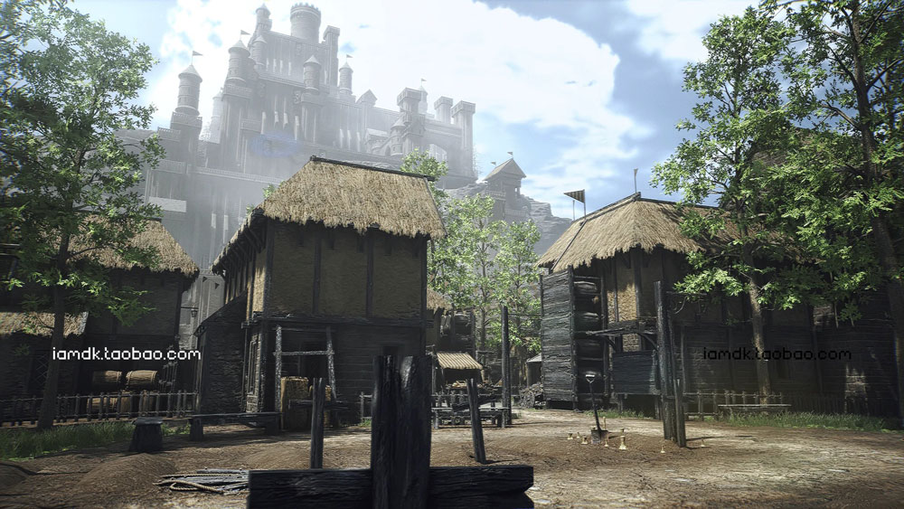 UE模型 中世纪欧风城市小镇村庄城堡场景3D设计素材 Unreal Engine – Modular Medieval Castle_img_2