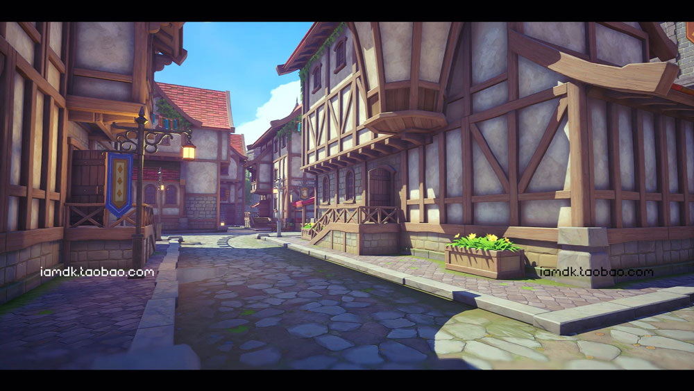 UE模型 中世纪农场村庄小楼房屋内饰设计效果图素材 Unreal Engine - Stylized Medieval Village_img_2