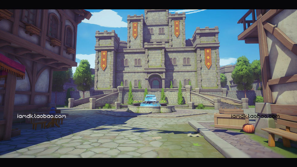 UE模型 中世纪农场村庄小楼房屋内饰设计效果图素材 Unreal Engine - Stylized Medieval Village_img_2