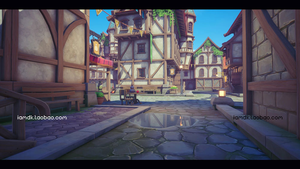 UE模型 中世纪农场村庄小楼房屋内饰设计效果图素材 Unreal Engine - Stylized Medieval Village_img_2