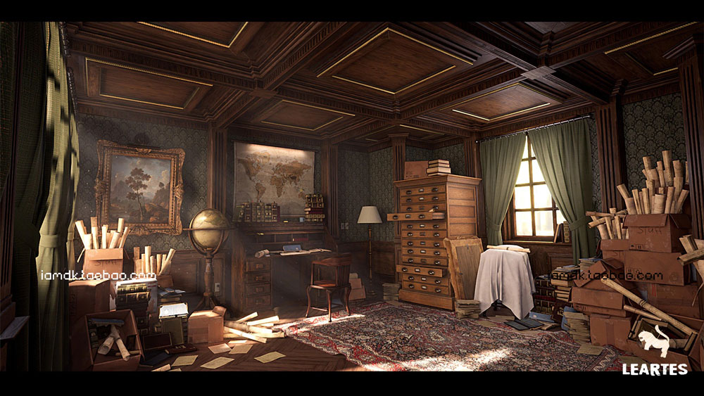 UE模型 78种维多利亚风复古室内装饰环境效果图素材 Unreal Engine – Victorian Interior Environment_img_2