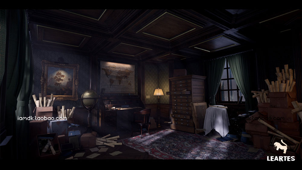 UE模型 78种维多利亚风复古室内装饰环境效果图素材 Unreal Engine – Victorian Interior Environment_img_2