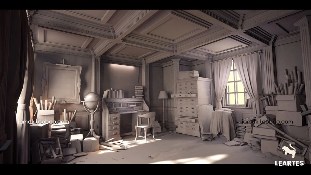 UE模型 78种维多利亚风复古室内装饰环境效果图素材 Unreal Engine – Victorian Interior Environment_img_2