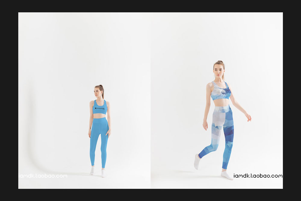 27款时尚紧身裤背心印花图案设计展示样机PSD模板素材 Leggings and Tank-Top Mock-Up Set_img_2