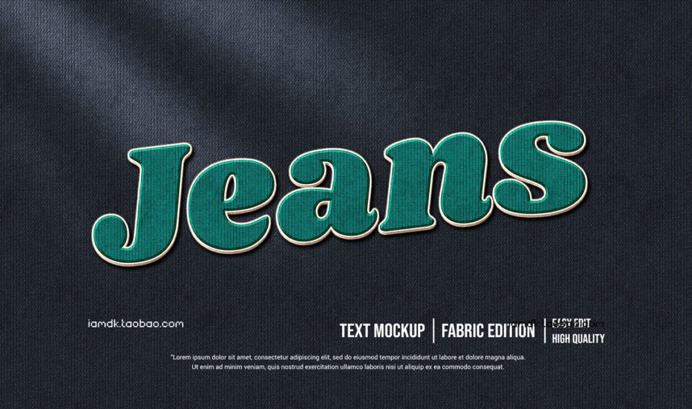 55款炫彩3D立体质感品牌标题Logo设计PSD样机模板 Text Effect Vol.155_img_2