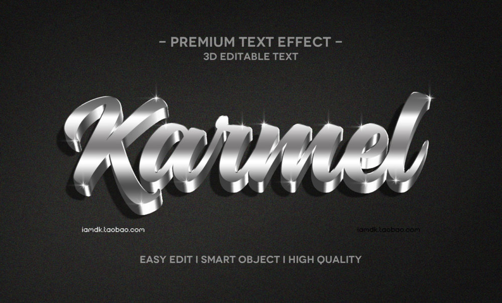 55款炫彩3D立体质感品牌标题Logo设计PSD样机模板 Text Effect Vol.155_img_2