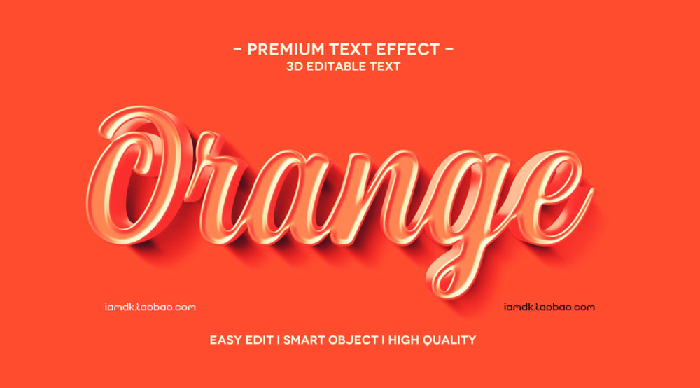 55款炫彩3D立体质感品牌标题Logo设计PSD样机模板 Text Effect Vol.155_img_2