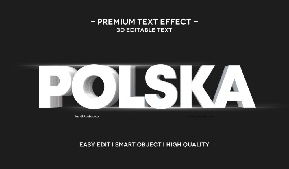 55款炫彩3D立体质感品牌标题Logo设计PSD样机模板 Text Effect Vol.155_img_2