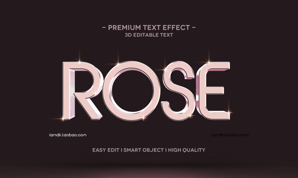 55款炫彩3D立体质感品牌标题Logo设计PSD样机模板 Text Effect Vol.155_img_2