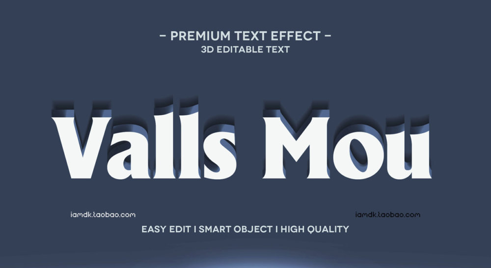 55款炫彩3D立体质感品牌标题Logo设计PSD样机模板 Text Effect Vol.155_img_2