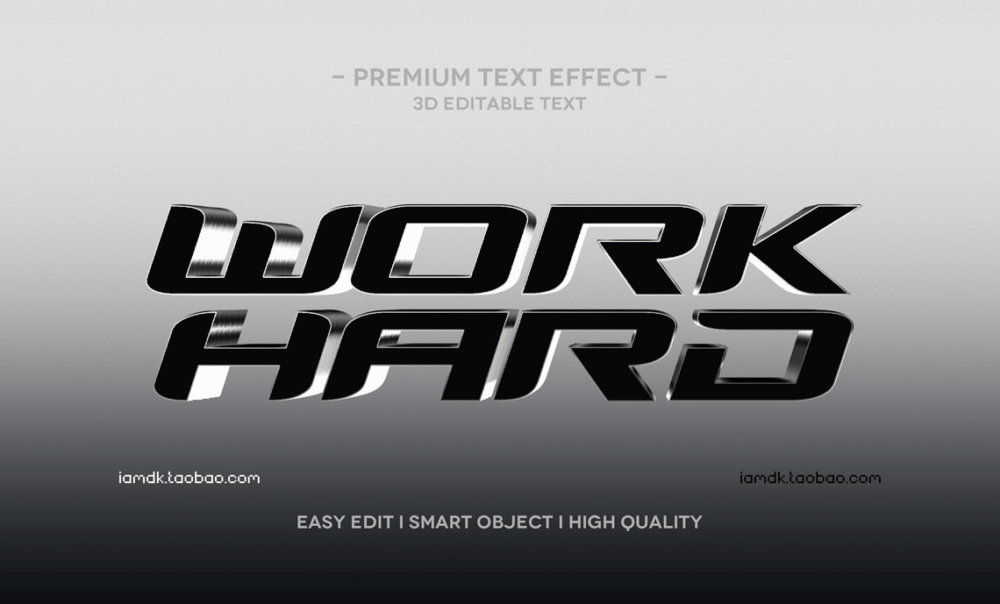55款炫彩3D立体质感品牌标题Logo设计PSD样机模板 Text Effect Vol.155_img_2