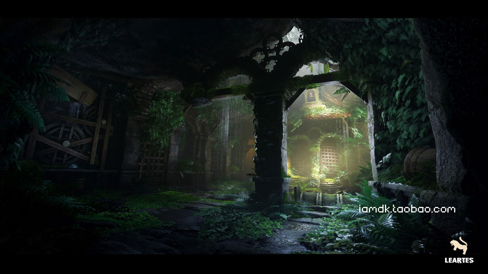 UE模型  复古废弃游戏房屋水车3D设计素材 Unreal Engine – Watermills / Nature Environment_img_2