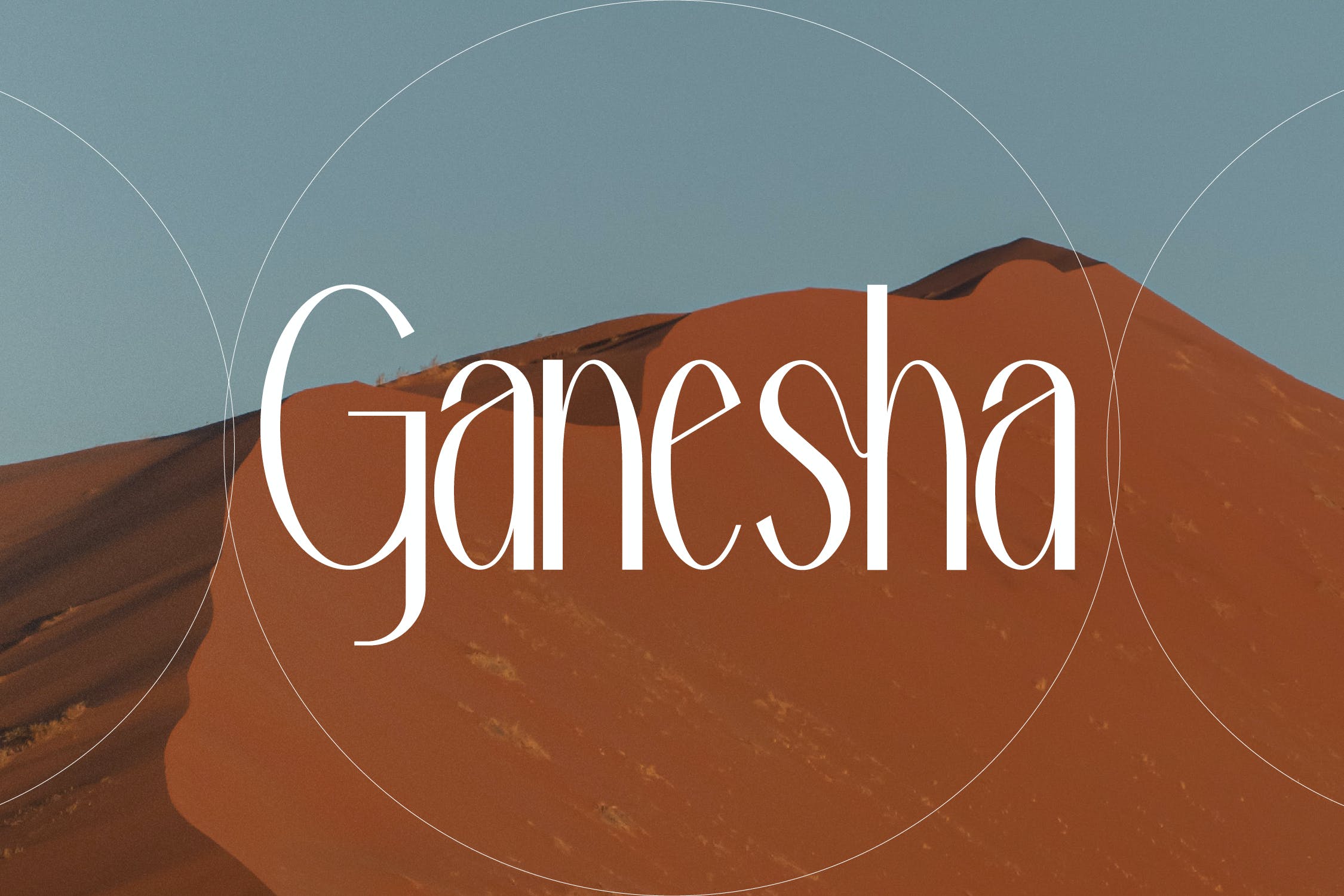 时尚海报品牌标识设计衬线英文字体 Ganesha Stylish Serif Font LS_img_2