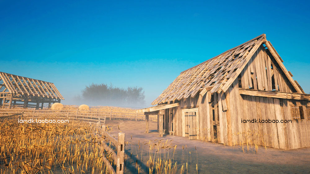 UE模型 复古中世纪木屋谷仓农场场景3D设计素材 Unreal Engine – Countryside Windmills & Barns_img_2