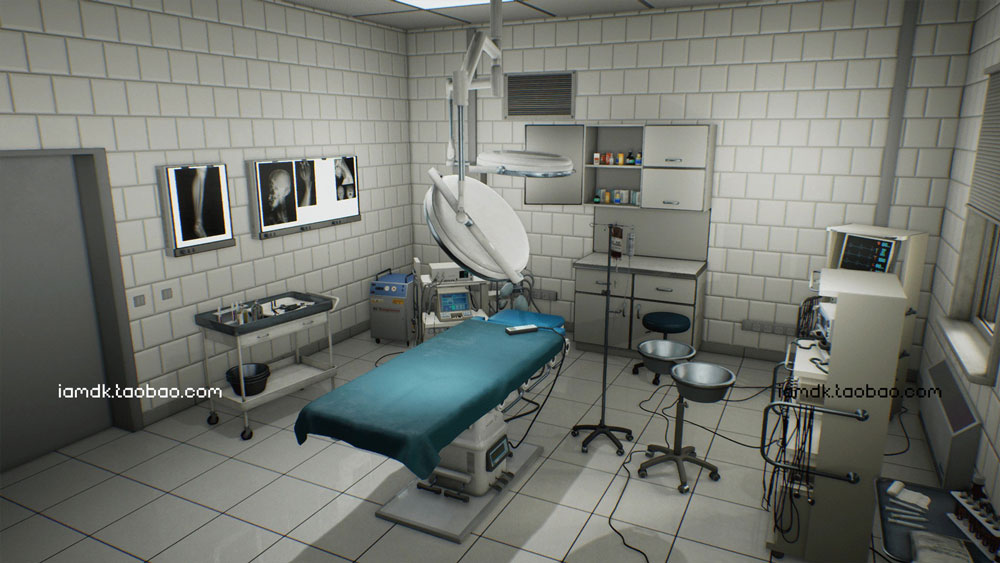 UE模型 现代医院手术室内饰效果图设计素材 Unreal Engine – Hospital environment (MODULAR)_img_2