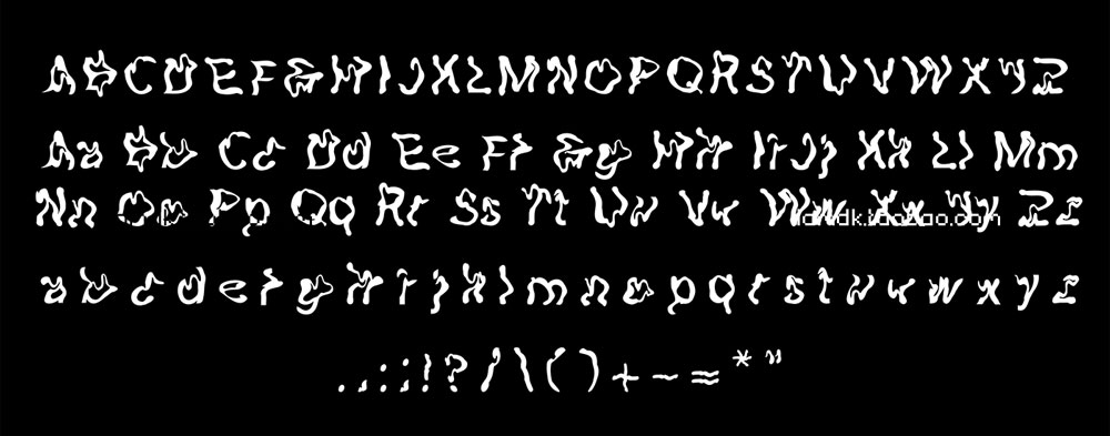 超酷暗黑重金属摇滚酸性扭曲潮流抽象艺术电音风英文字体素材 LiqueoI Typeface_img_2