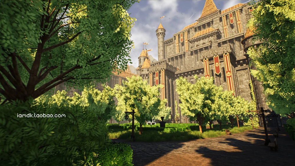 UE模型 高品质中世纪城镇建筑教堂内饰设计3D设计素材 Unreal Engine – Modular Medieval Castle – Town – Castle_img_2