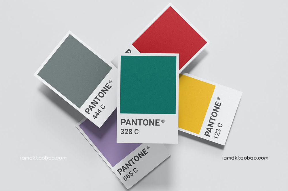 12个逼真卡片名片贺卡设计展示贴图样机模板素材 Pantone Card Mock-up_img_2