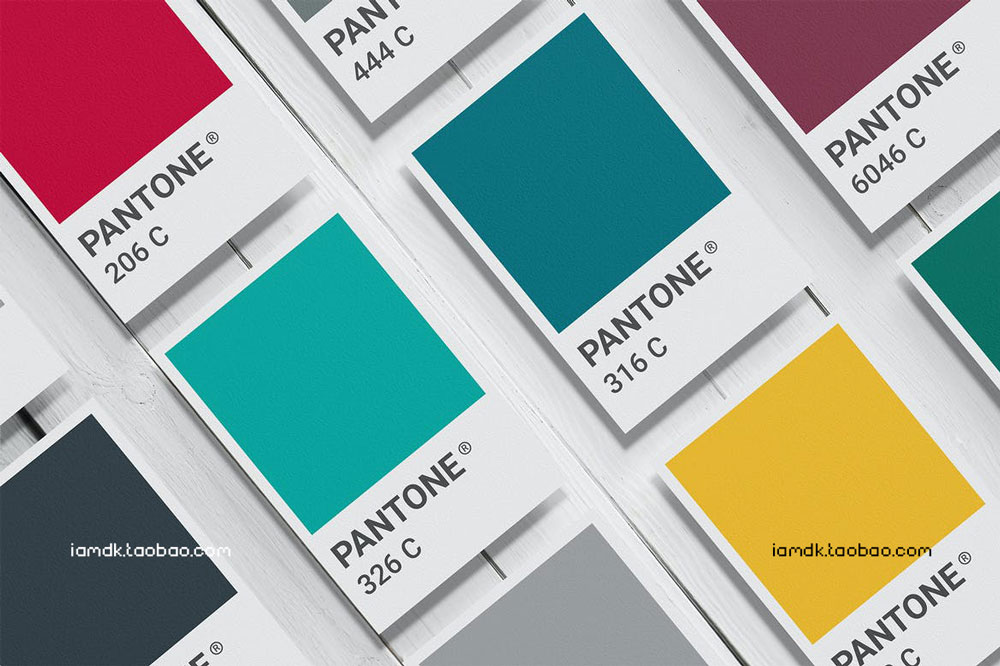 12个逼真卡片名片贺卡设计展示贴图样机模板素材 Pantone Card Mock-up_img_2