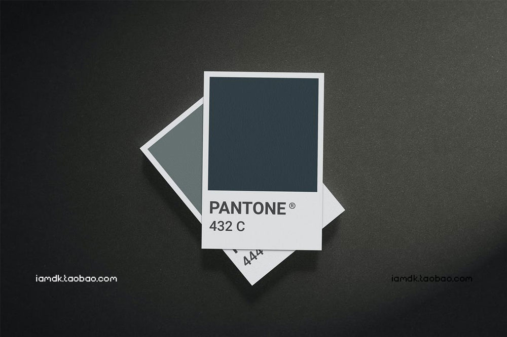 12个逼真卡片名片贺卡设计展示贴图样机模板素材 Pantone Card Mock-up_img_2