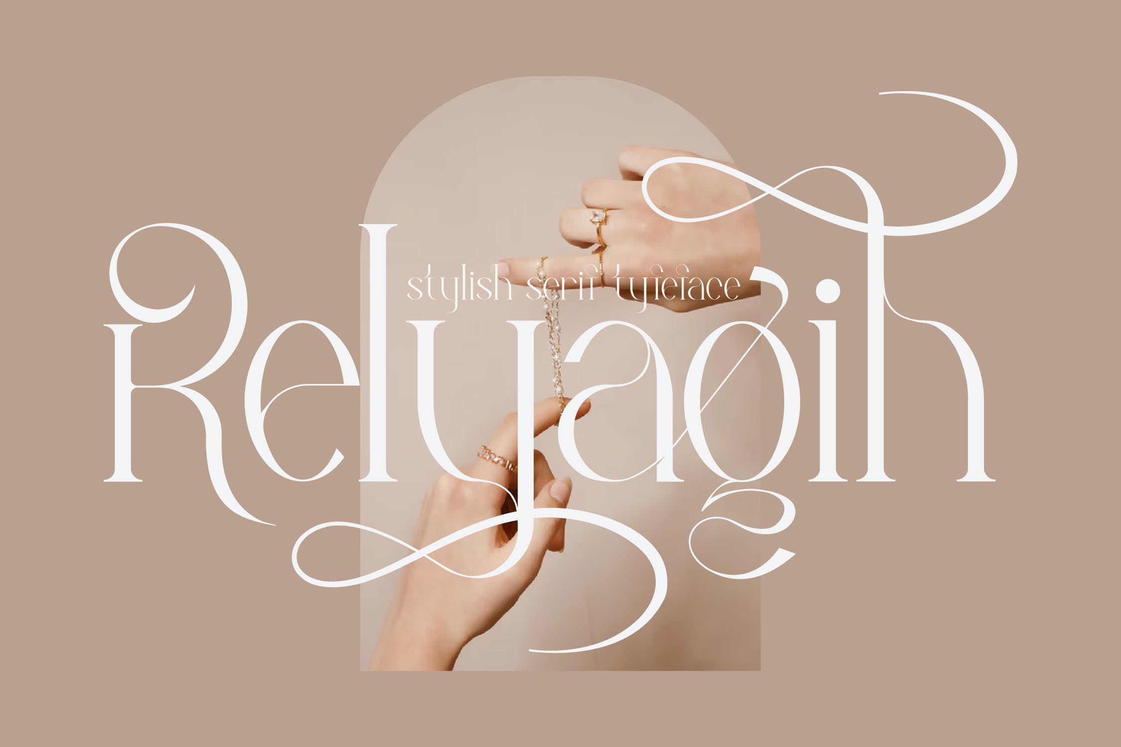 时尚海报品牌标识设计衬线英文字体 Relyagih Stylish Serif Font LS_img_2