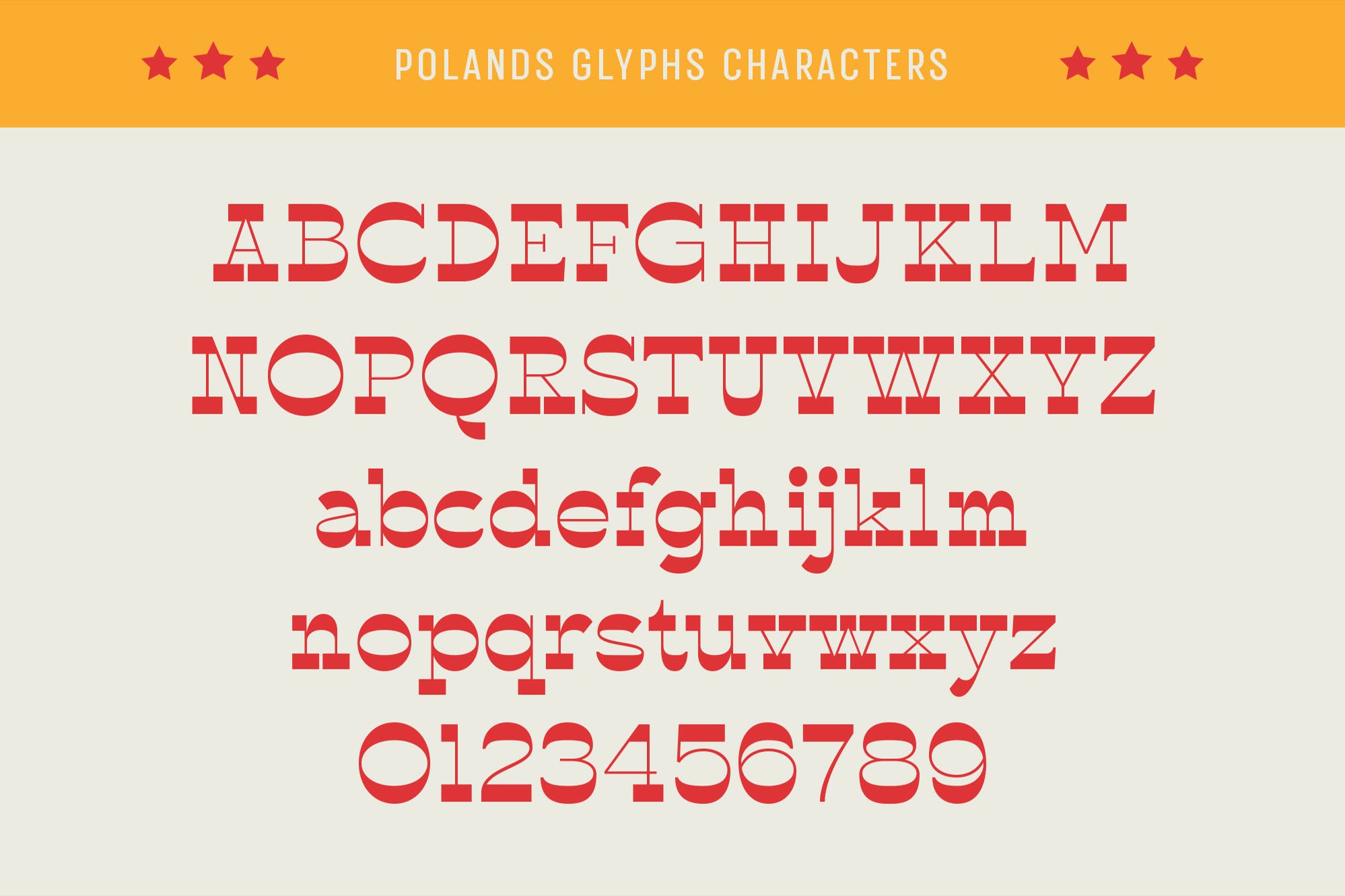 复古逆反差品牌包装徽标logo设计衬线英文字体 Polands - Display Font_img_2