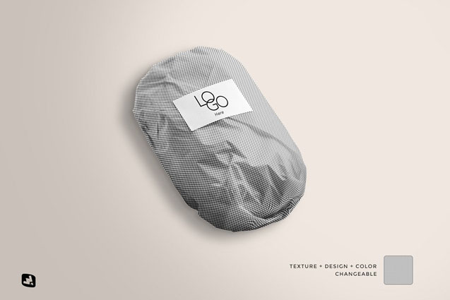 新鲜面包包装纸印花图案设计展示贴图样机模板 Fresh Bread Package Branding Mockup_img_2