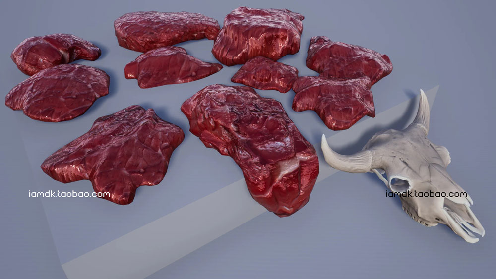 UE模型 人脑眼睛心肺肝脏牛肉3D设计素材 Unreal Engine – Internal Organs Collection_img_2