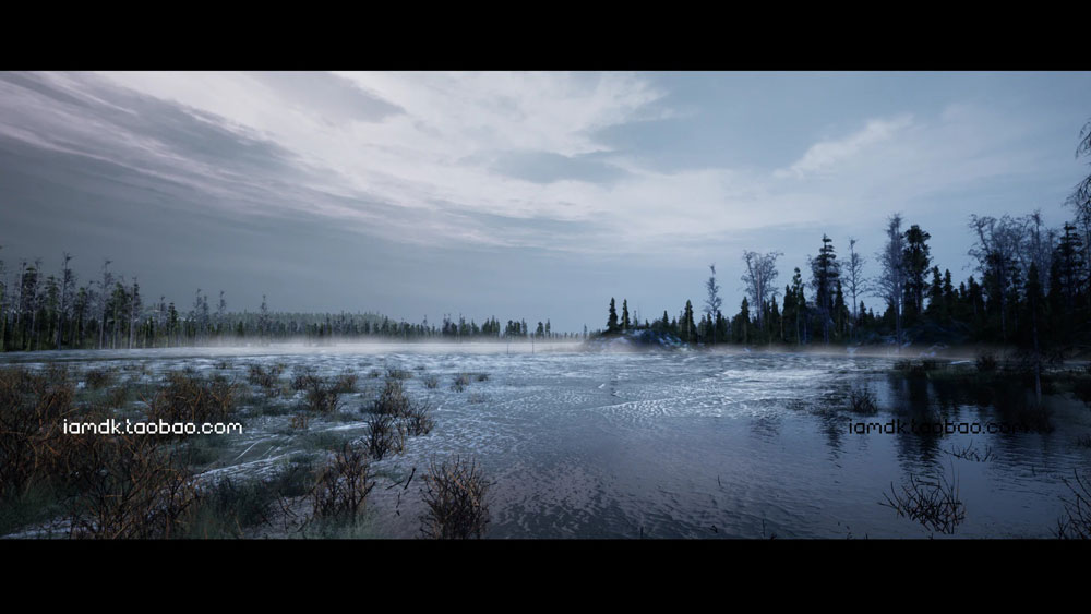 UE4模型 冬季雪地北欧森林针叶林松树云杉场景素材 Unreal Engine – Northern Forest_img_2