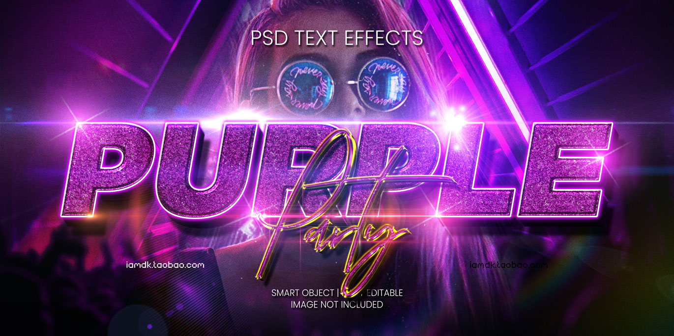 99款复古质感3D立体电影标题徽标LOGO设计PS样机模板素材 Text Effect Vol.98_img_2