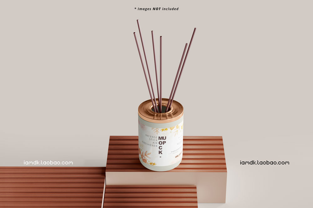 16款香薰空气清新剂玻璃罐设计展示贴图PSD样机模板 Incense Air Freshener Reed Diffuser Mockup_img_2