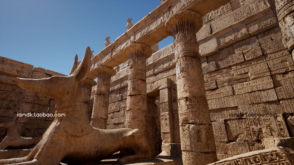 UE4模型 埃及沙漠神庙建筑雕像废墟场景3D设计素材 Unreal Engine – Egypt Ruins Environment_img_2