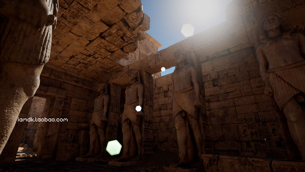 UE4模型 埃及沙漠神庙建筑雕像废墟场景3D设计素材 Unreal Engine – Egypt Ruins Environment_img_2