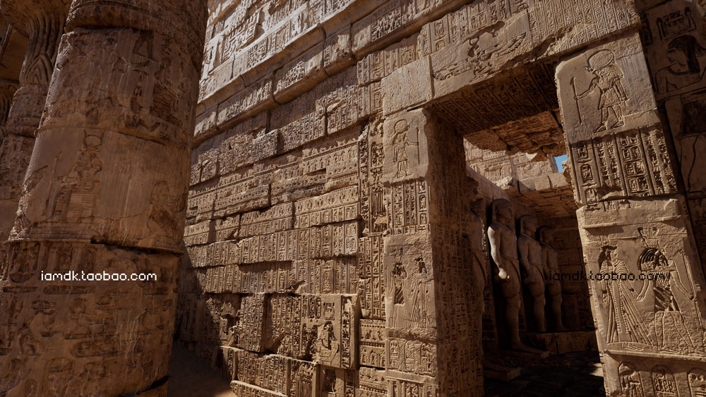 UE4模型 埃及沙漠神庙建筑雕像废墟场景3D设计素材 Unreal Engine – Egypt Ruins Environment_img_2