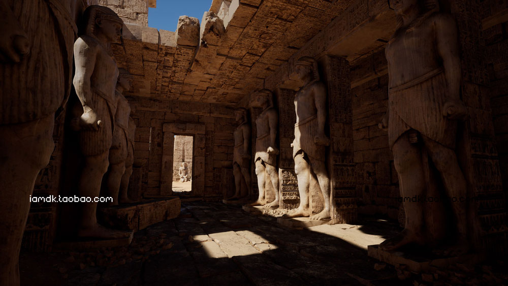 UE4模型 埃及沙漠神庙建筑雕像废墟场景3D设计素材 Unreal Engine – Egypt Ruins Environment_img_2