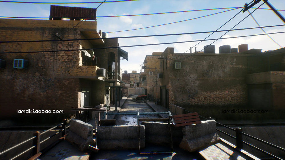 UE4模型 中东小镇房屋城市建筑道路电网渠道3D场景设计素材 Unreal Engine – Middle East_img_2