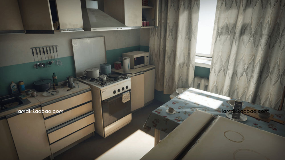 UE4模型 东欧俄罗斯风餐厅厨房场景素材 Unreal Engine – Post Soviet Kitchen_img_2