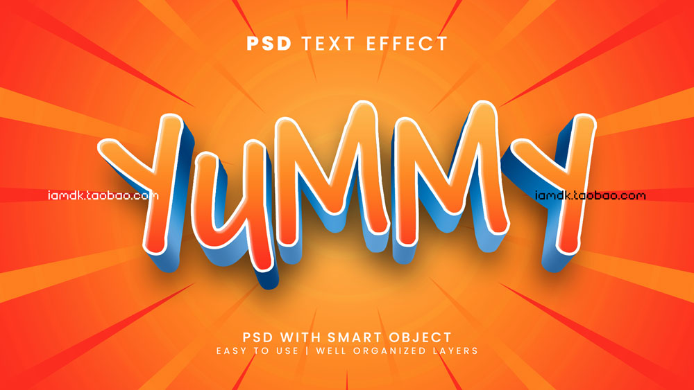23款炫酷复古3D立体标题标志Logo设计文本样式PSD模板素材 Text Effect Vol.92_img_2