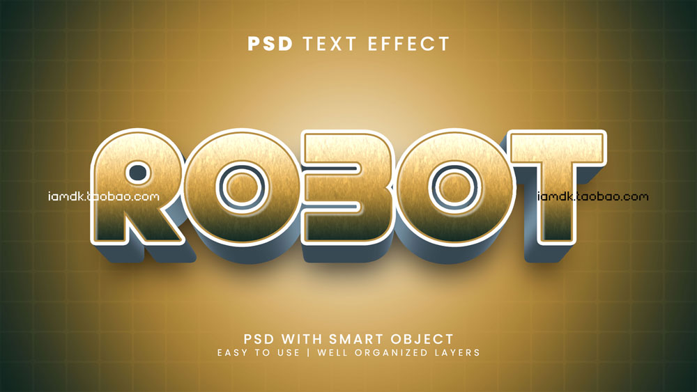 23款炫酷复古3D立体标题标志Logo设计文本样式PSD模板素材 Text Effect Vol.92_img_2