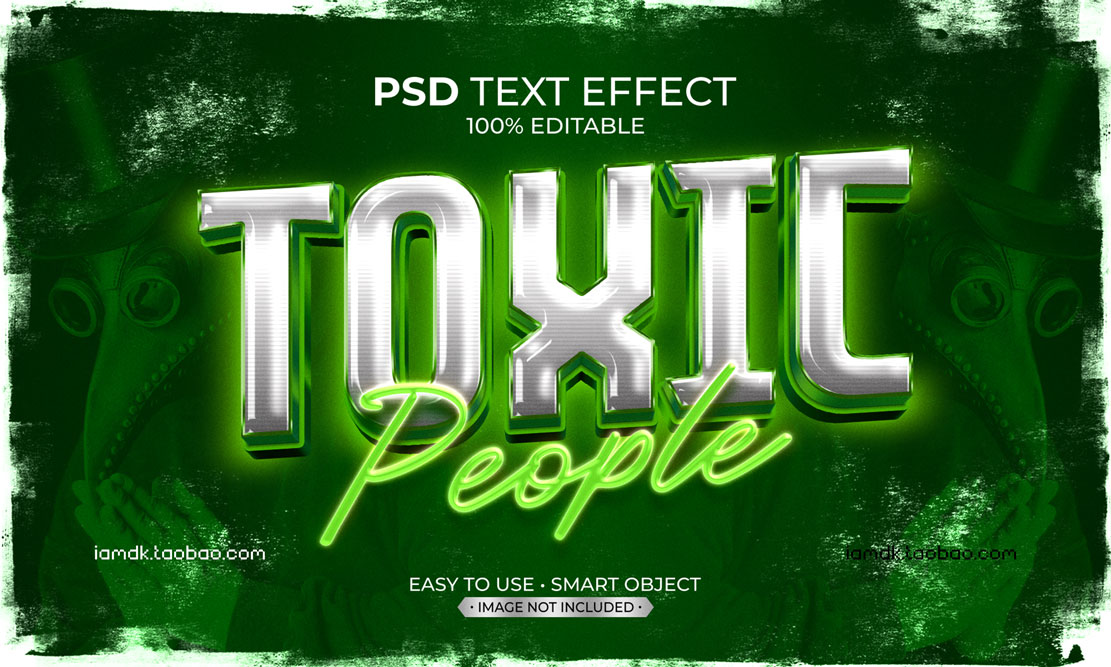 7款时尚质感复古霓虹3D立体海报标题Logo设计PSD样机模板素材 Psd Text Effect Set Vol 21_img_2