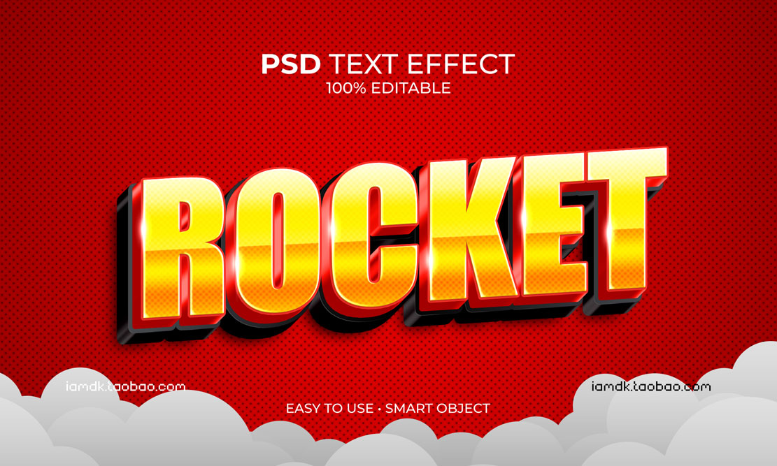 7款时尚质感复古霓虹3D立体海报标题Logo设计PSD样机模板素材 Psd Text Effect Set Vol 21_img_2
