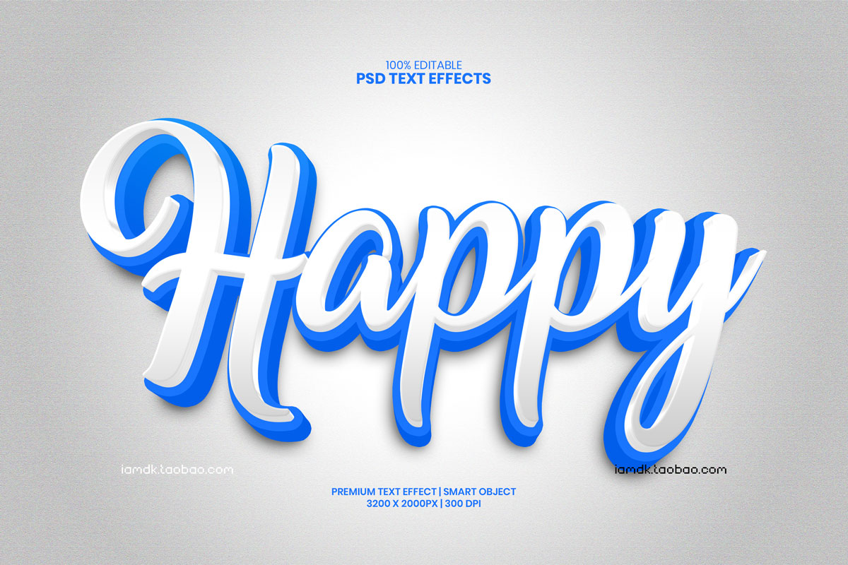 39款炫酷质感3D立体标题标志Logo设计文本样式PSD模板素材 Text Effect Vol.87_img_2