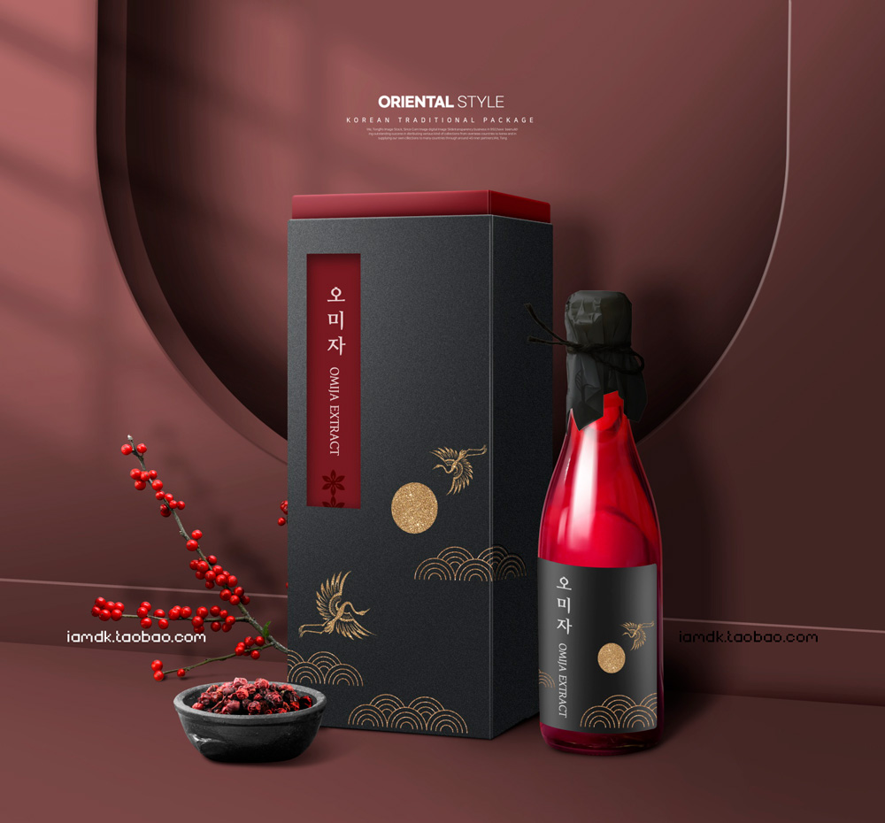 12款中式中国风茶叶白酒包装展板海报设计PSD模板源文件素材 Chinese Style Packaging PSD Template_img_2