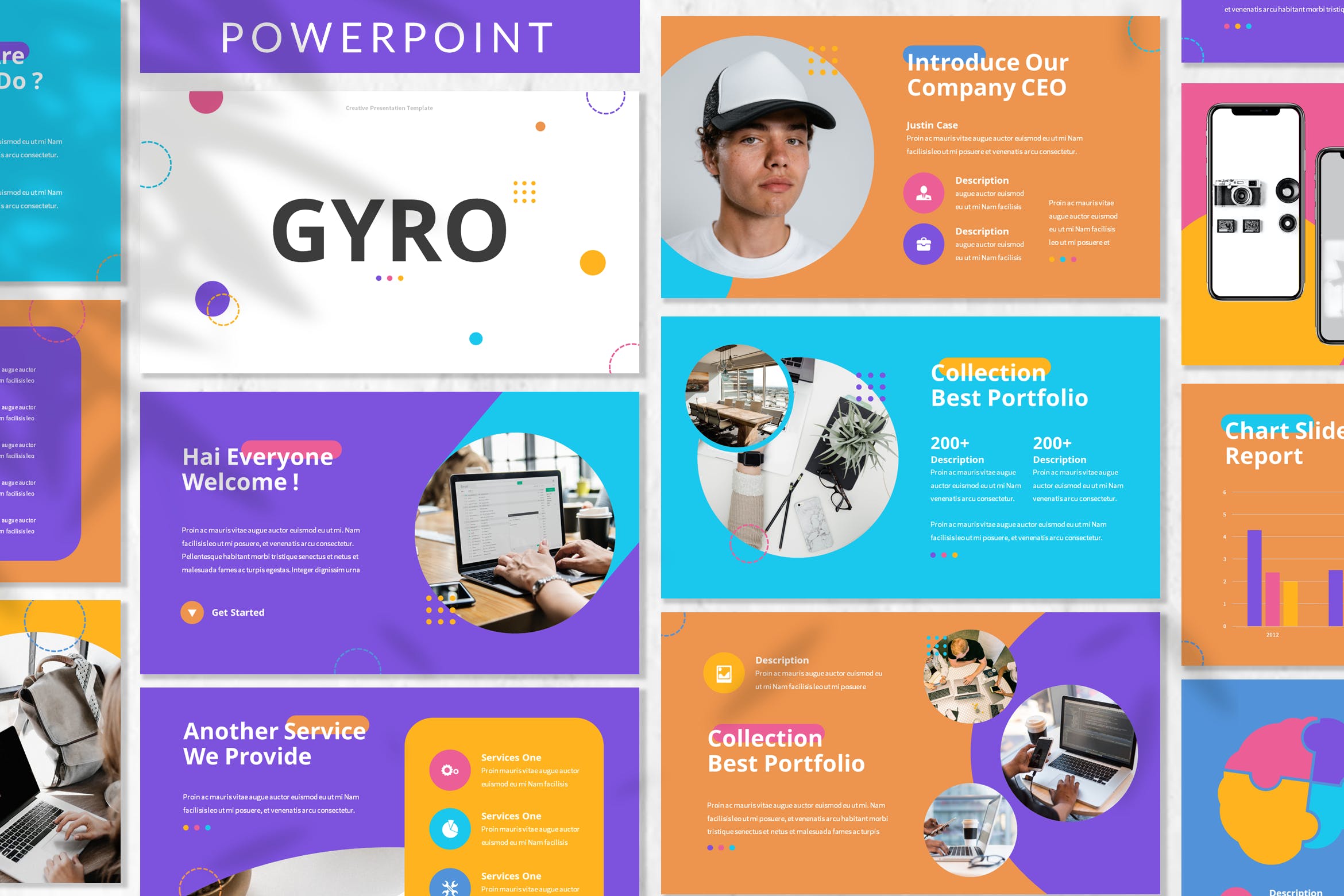 现代炫彩企业营销策划提案简报设计ppt+keynote模板 Gyro - Creative ppt+keynote Template_img_2