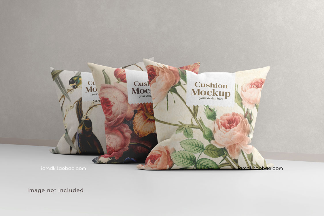 10款抱枕枕头印花图案设计PS展示贴图样机素材 Cushion Mockup_img_2