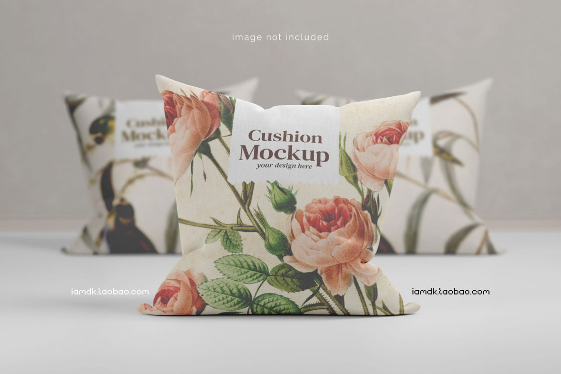 10款抱枕枕头印花图案设计PS展示贴图样机素材 Cushion Mockup_img_2